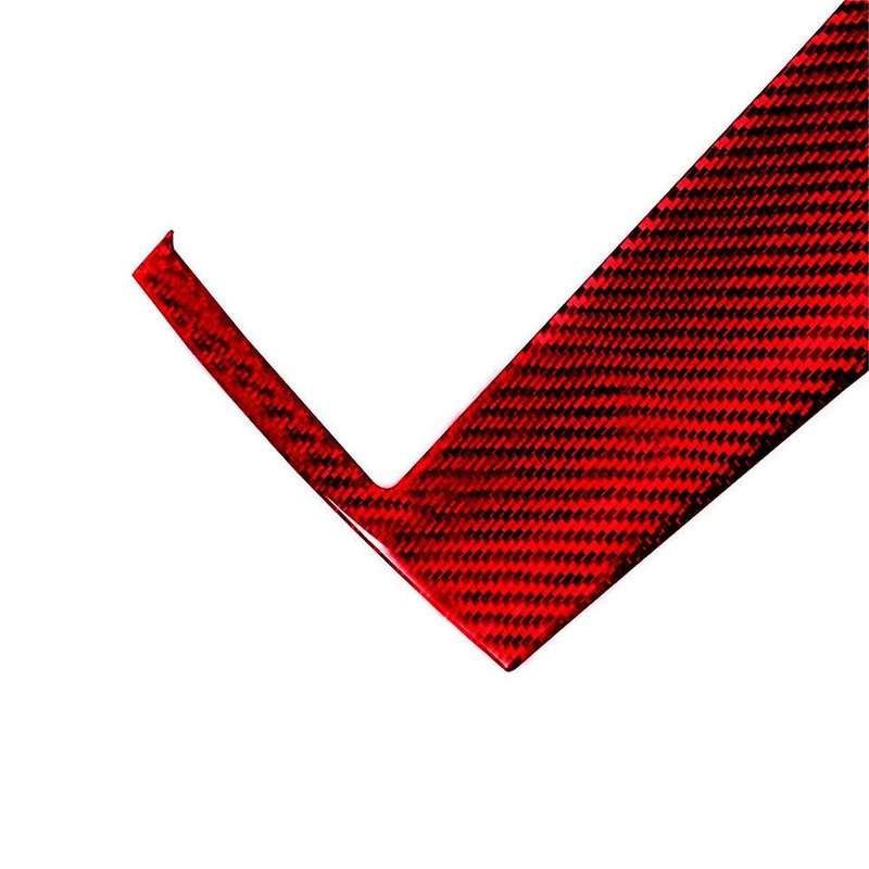 Red Carbon Fiber Gps Navigation Panel Trim Cover for 8th 2006-2011