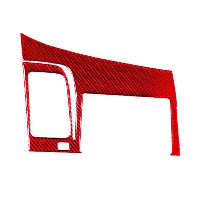 Red Carbon Fiber Gps Navigation Panel Trim Cover for 8th 2006-2011