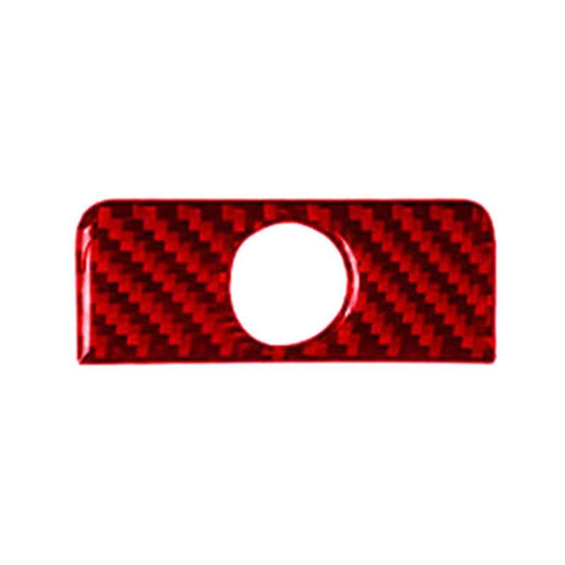 Red Carbon Fiber Interior Button Panel Cover Trim for Accord 2013-17