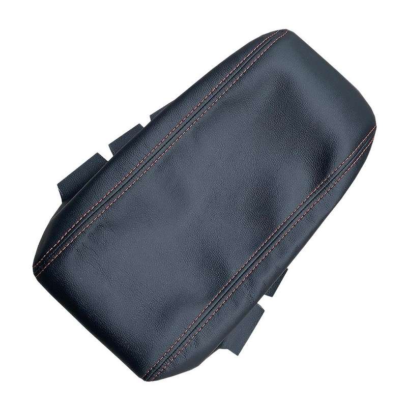 Red Center Console Lid Armrest Cover Leather for 11-17 Durango
