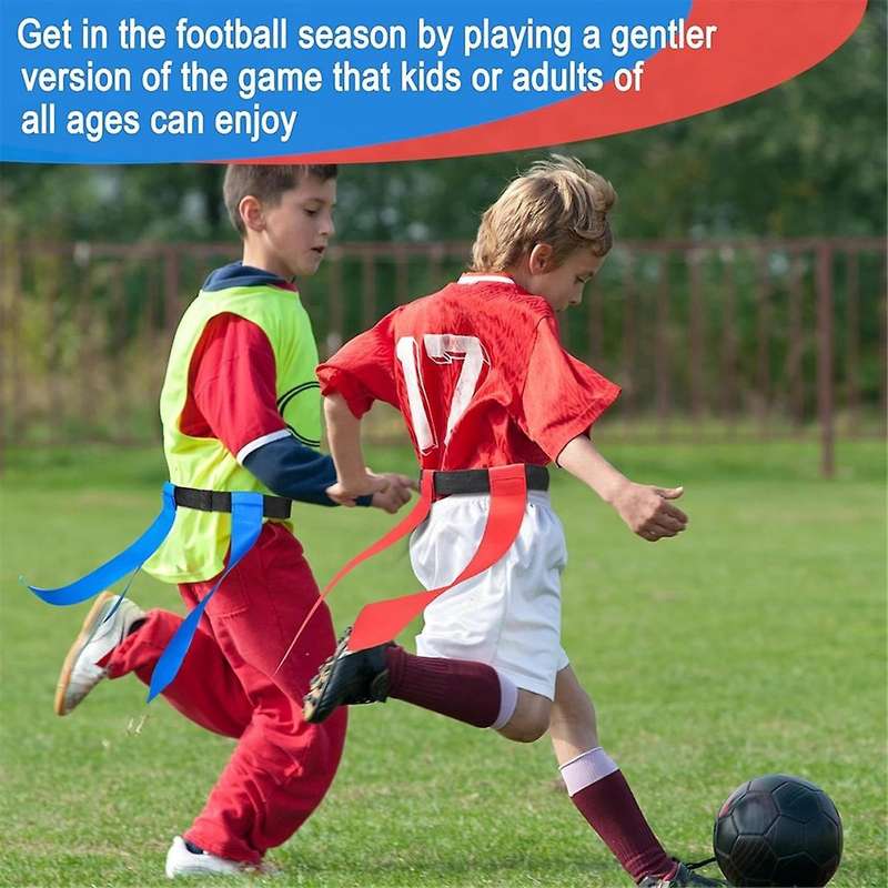 Red Flag Football Belt Youth Touchdown Game Capture the Flag Streamer Waist Flag