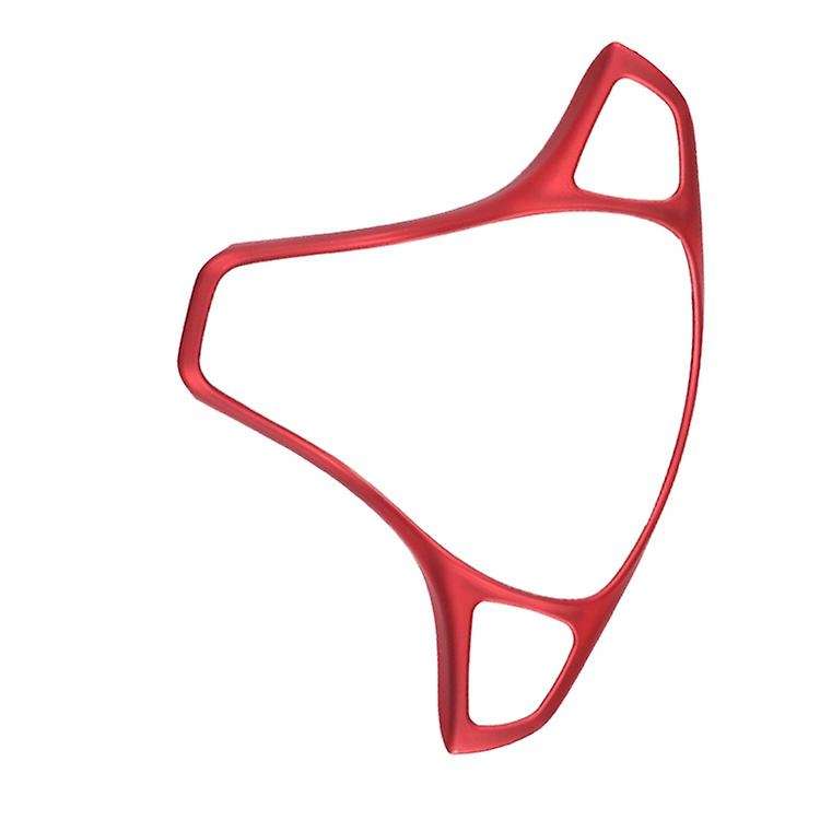 Red for E C GLC GLA Class 2014-2017 Steering Wheel Panel Trim Cover Sticker Switch Button Decor