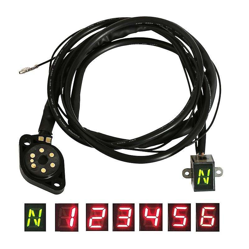 Red Display Motorcycle Gear Sensor Digital Gear Indicator Motorcycle Gear Counter Applicable for Ben