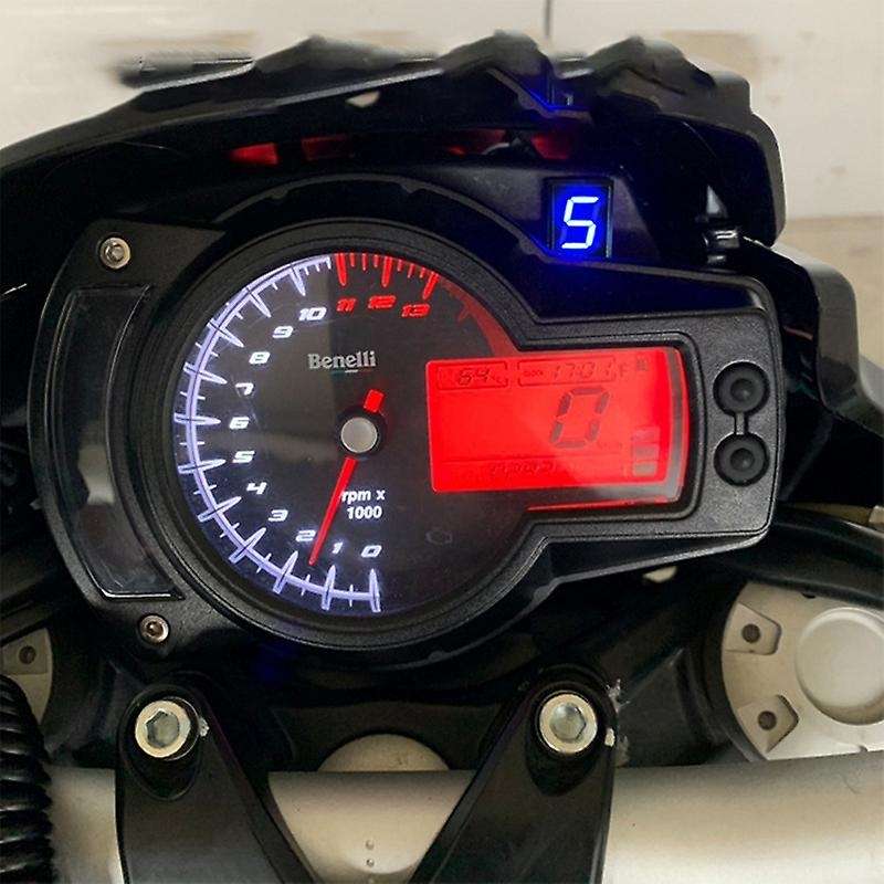 Red Display Motorcycle Gear Sensor Digital Gear Indicator Motorcycle Gear Counter Applicable for Ben