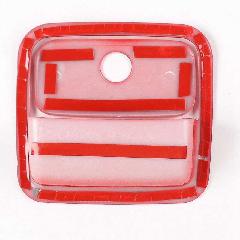 Red Co-Pilot Storage Box Handle Cover Frame Decal Trim for 2018-2020 JL JLU