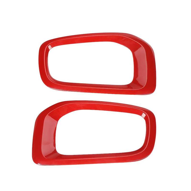 Red Front Fog Light Lamp Cover Trim Frame Decor for 2015-2017 Accessories