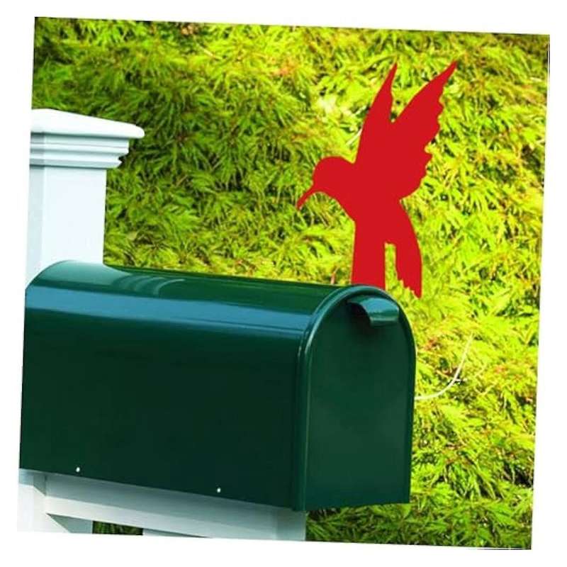Red Homing Pigeon Decoration Mailbox Flag Decoration Acrylic Decoration