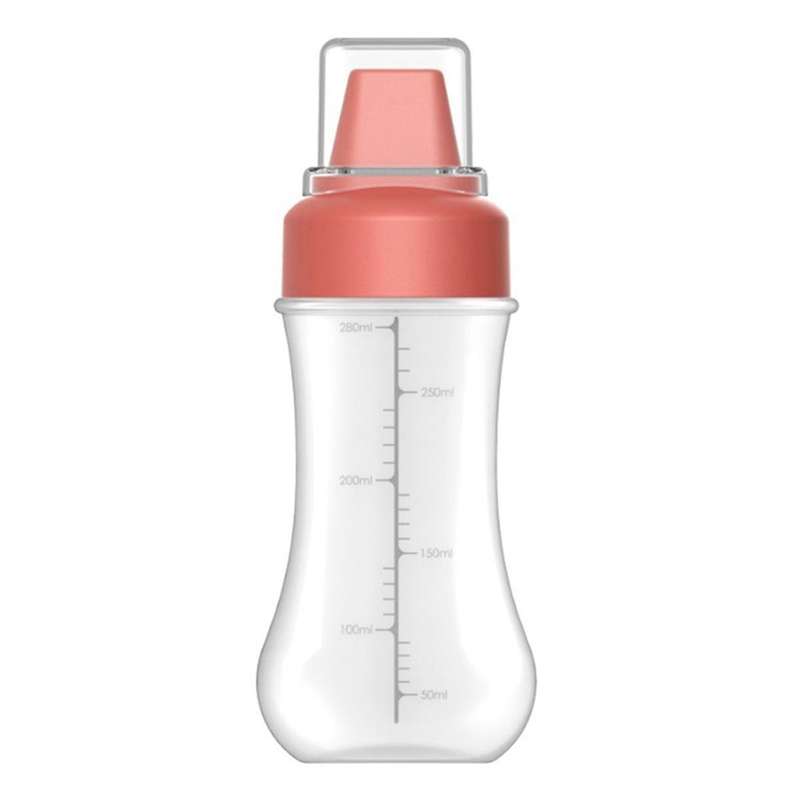 Red Ketchup Squeeze Bottle Salad Container with Leak-Proof Cap Portable Sauce Storage Boxes