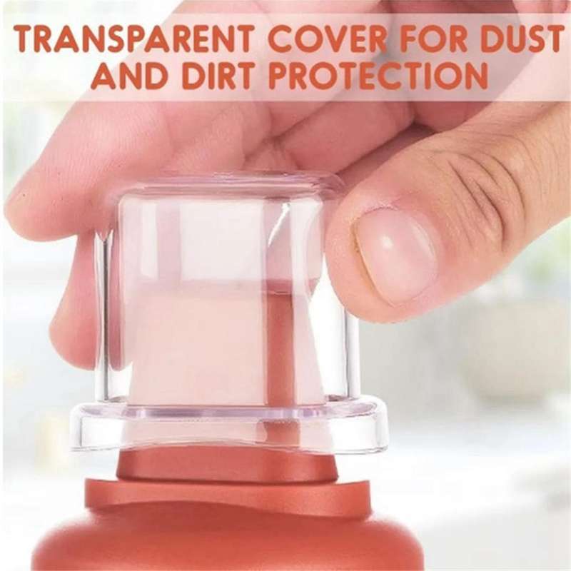 Red Ketchup Squeeze Bottle Salad Container with Leak-Proof Cap Portable Sauce Storage Boxes