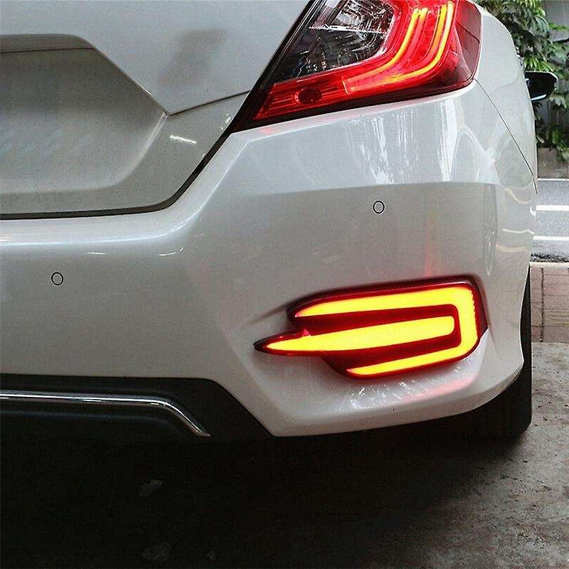 Red LED Rear Bumper Tail Brake Light Lamp for 2016-2017