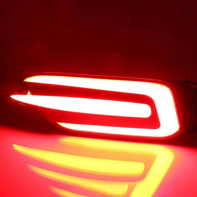 Red LED Rear Bumper Tail Brake Light Lamp for 2016-2017