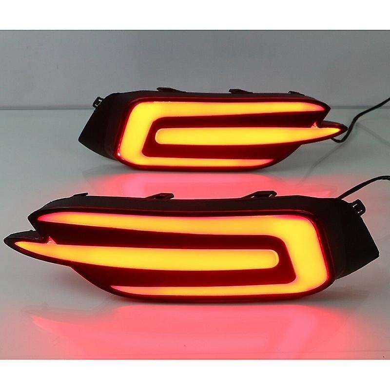 Red LED Rear Bumper Tail Brake Light Lamp for 2016-2017