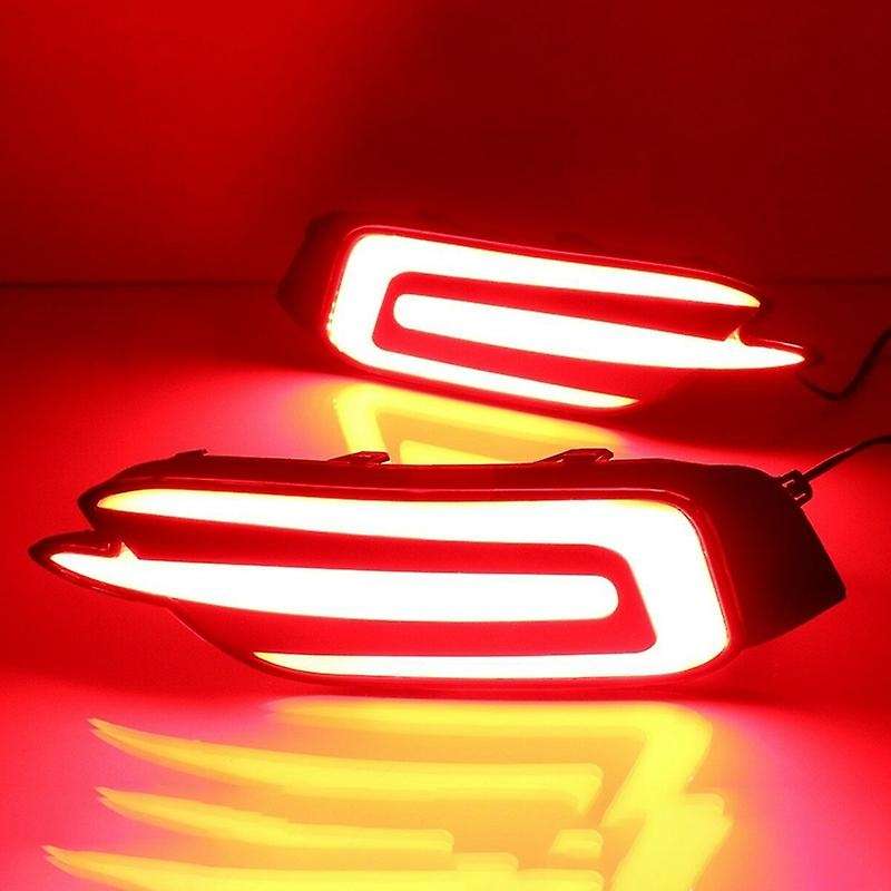 Red LED Rear Bumper Tail Brake Light Lamp for 2016-2017