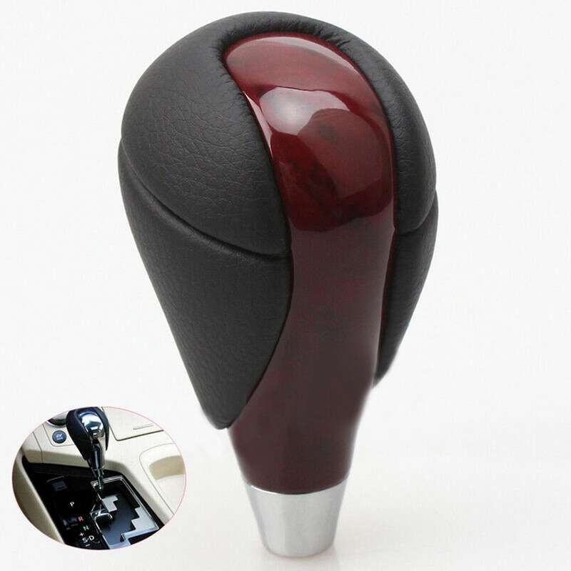 Red Leather Automatic Transmission Gear Shift Knob Compatible Lexus Es Is Rx