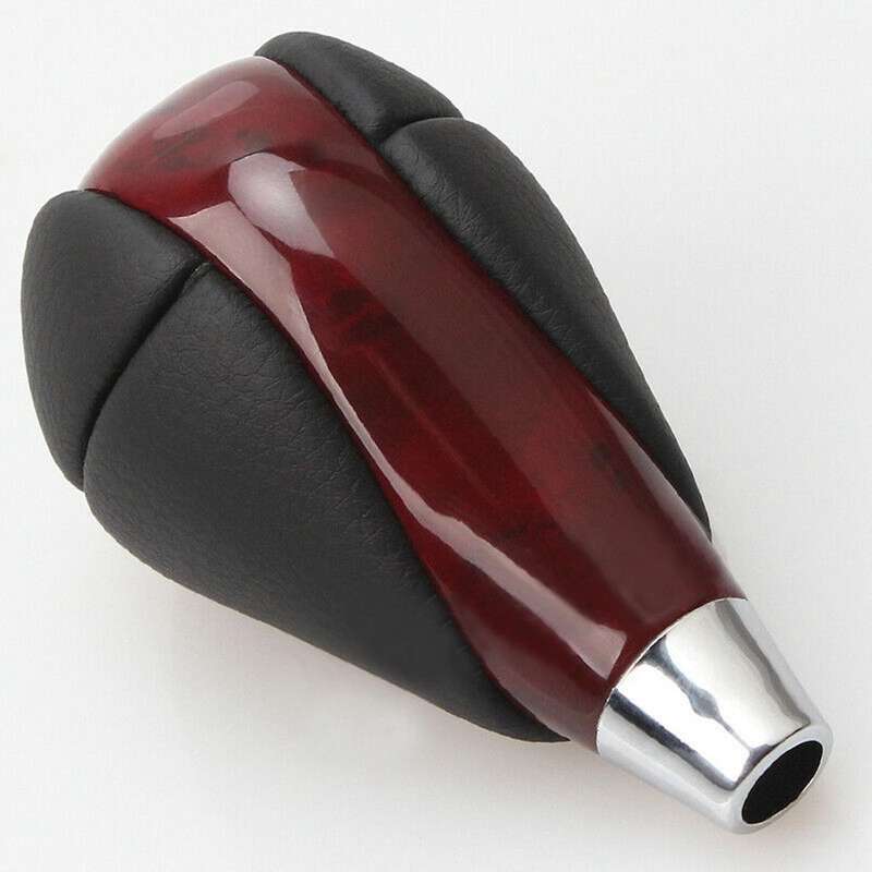 Red Leather Automatic Transmission Gear Shift Knob Compatible Lexus Es Is Rx