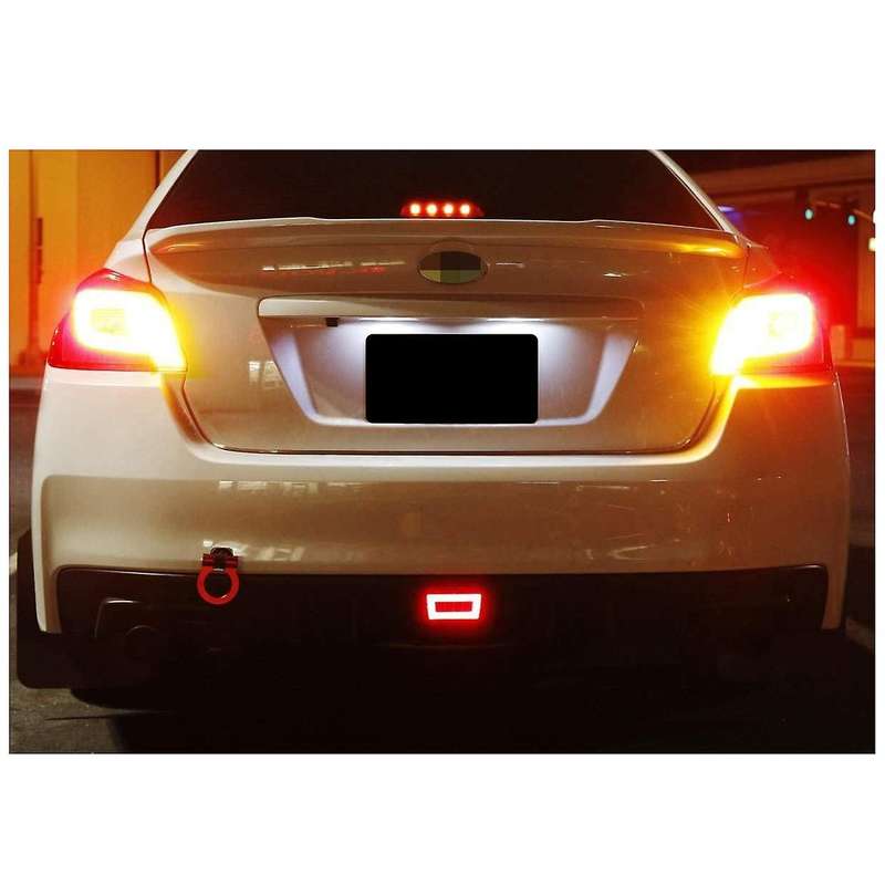 Red LED Rear Fog Light Kit Functions As Tail Lamp, Brake Lamp, Backup Reverse Light for / ,(Includes