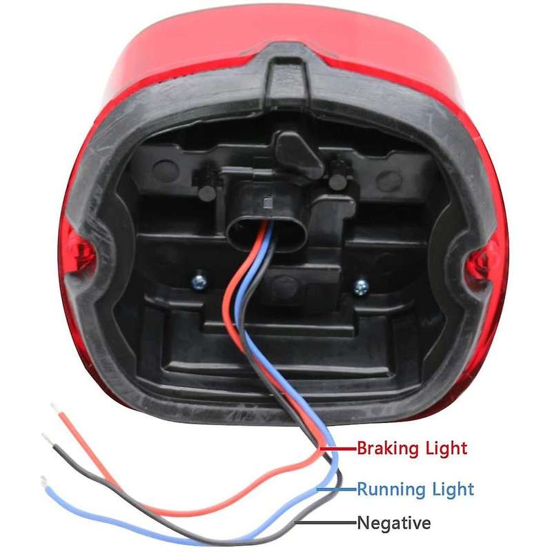 Red LED Taillights Motorcycle Rear Brake Driving Lights for Road Glide Street Touring