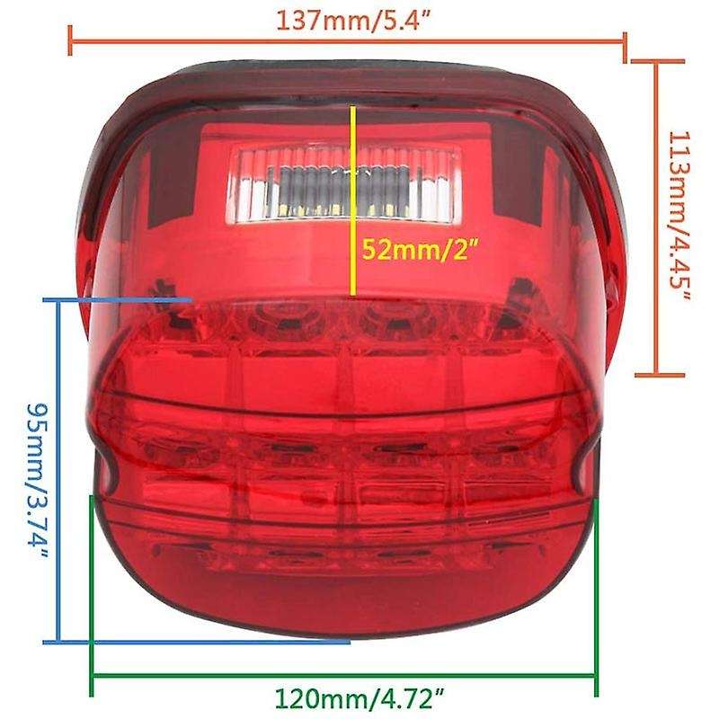 Red LED Taillights Motorcycle Rear Brake Driving Lights for Road Glide Street Touring