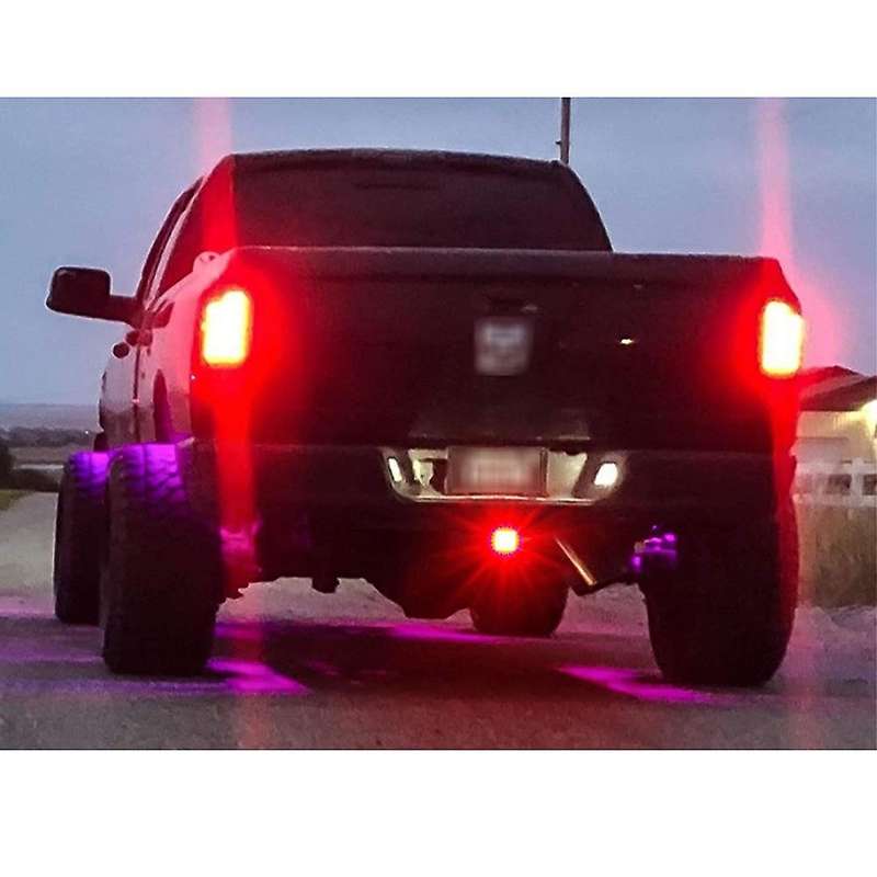 Red Lens 15-LED Tow Hitch Receiver W/Strobe Feature Brake Tail Light for Truck SUV 2-Inch Towing Ada