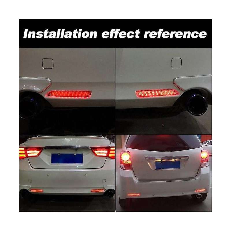 Red Lens Bumper Reflector Brake Rear Bar Light Rear Tail Light Turn Signal Led Car for for 81920080