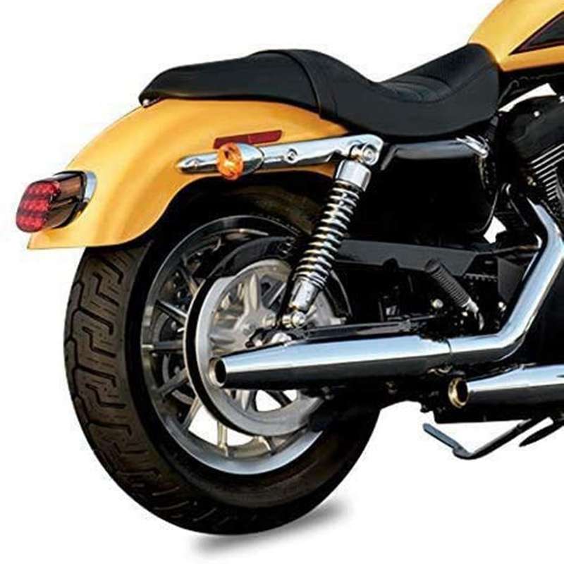 Red LED Rear Tail Lights Motorcycle Taillights Brake Running for Touring Road Glide Street