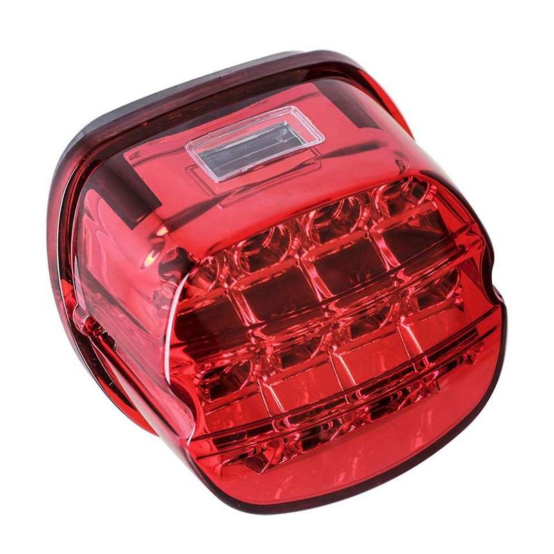Red LED Rear Tail Lights Motorcycle Taillights Brake Running for Touring Road Glide Street