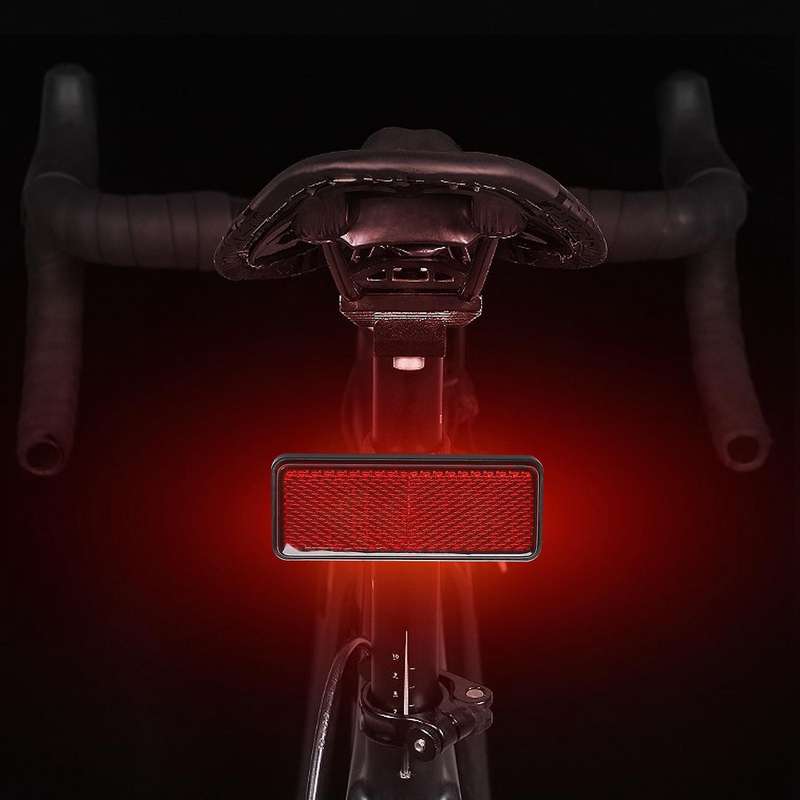 Red Light Rear Motorbike Quad Scooter Bike Reflector Number Plate Reflector for
