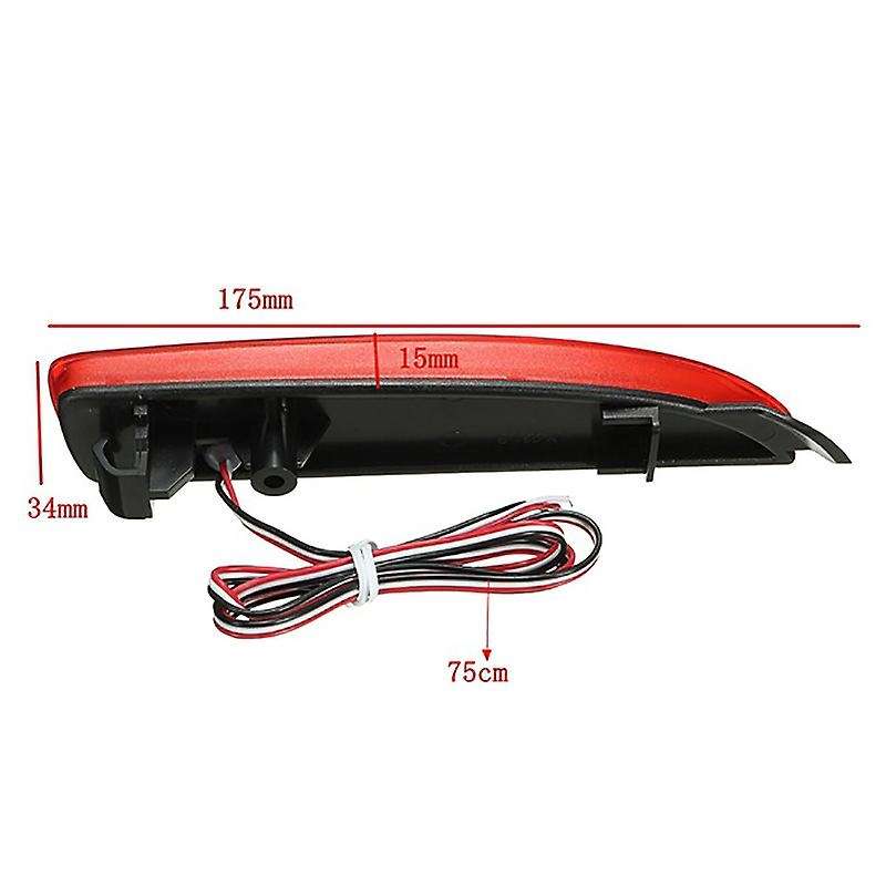 Red Rear Bumper Reflector Light for 6 Atenza 2013-2016 Led Light Tail Brake Fog Lamp Tail Stop Lamp