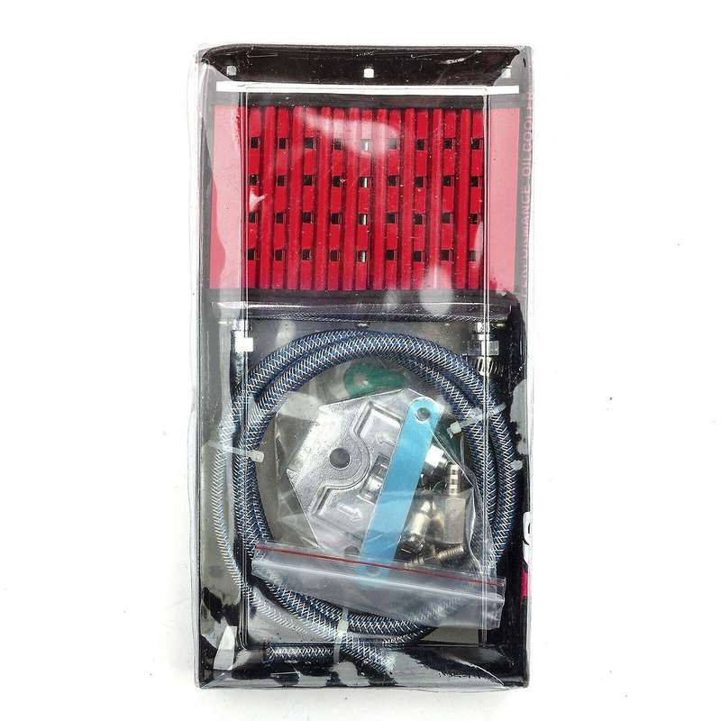 Red Pit Dirt Bike / Motorcycle Oil Radiator DIY Kit Change for 110Cc 125Cc 140Cc 150Cc ATV Oil Cool