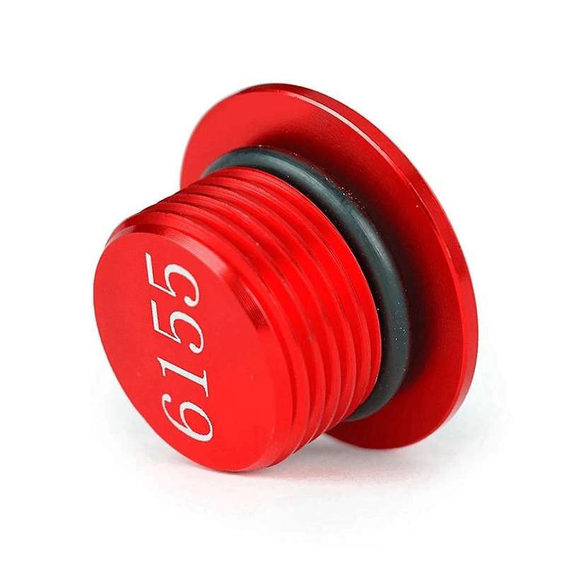 Red Motorcycle Engine Oil Filler Plug Cover Engine Cover Oil Screw Oil Inlet Cover Screw for