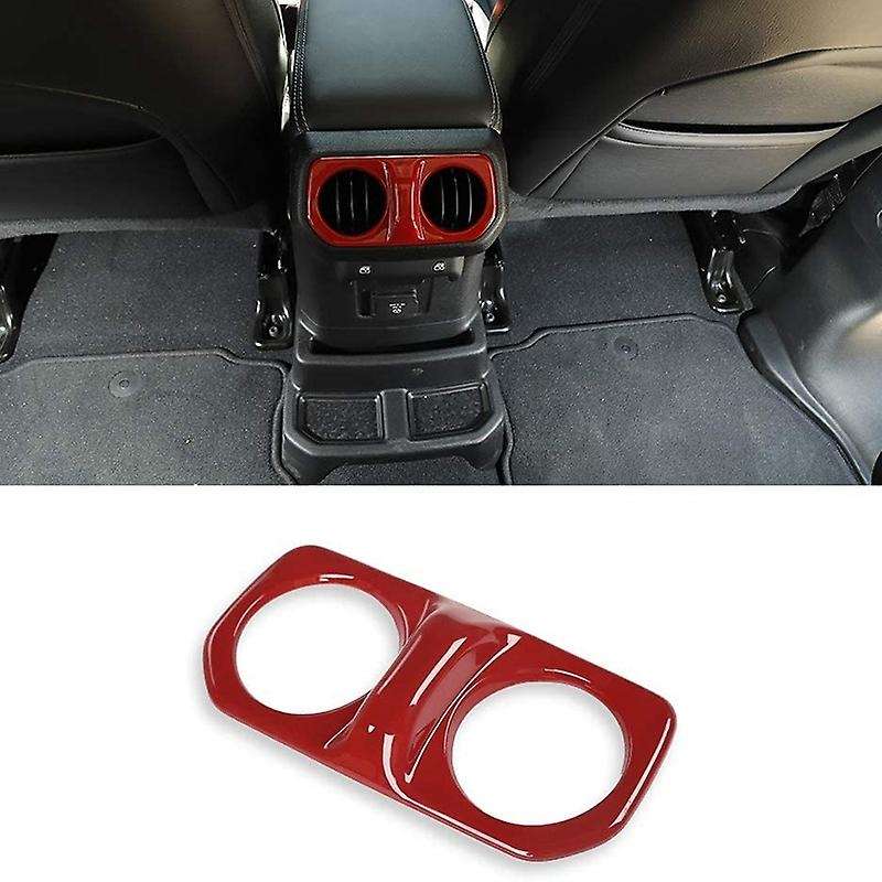 Red Rear Back Air Vent Outlet AC Trim Cover for 2018-2020 JL JLU