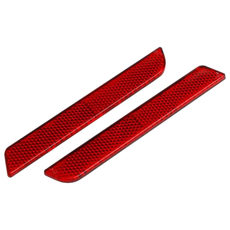 Red Saddle Bag Reflector Inserts Latch Covers for 1993-2013 Touring Model FLT, FLHT, , Street Glide,