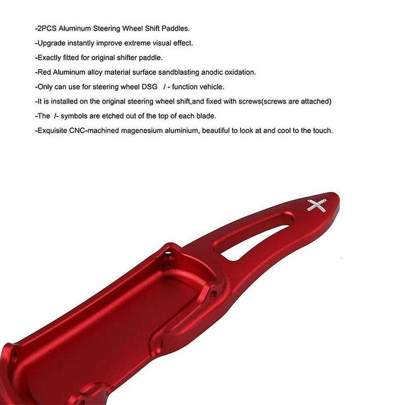 Red Steering Wheel Shift Paddle Shifter Extension for 3 6 Mx-5 -4 -5 Axela Atenza 2014-2019