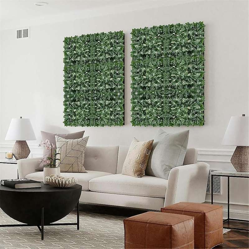 Red Sule Simulated Fence Net Green Plant Decoration Artificial Leaves Indoor and Outdoor Garden Balc