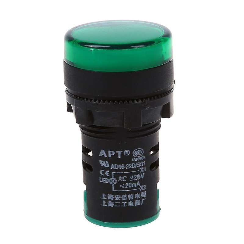 Red, yellow-green light lamp 22 mm LED pilot display panel AC 220 V 3
