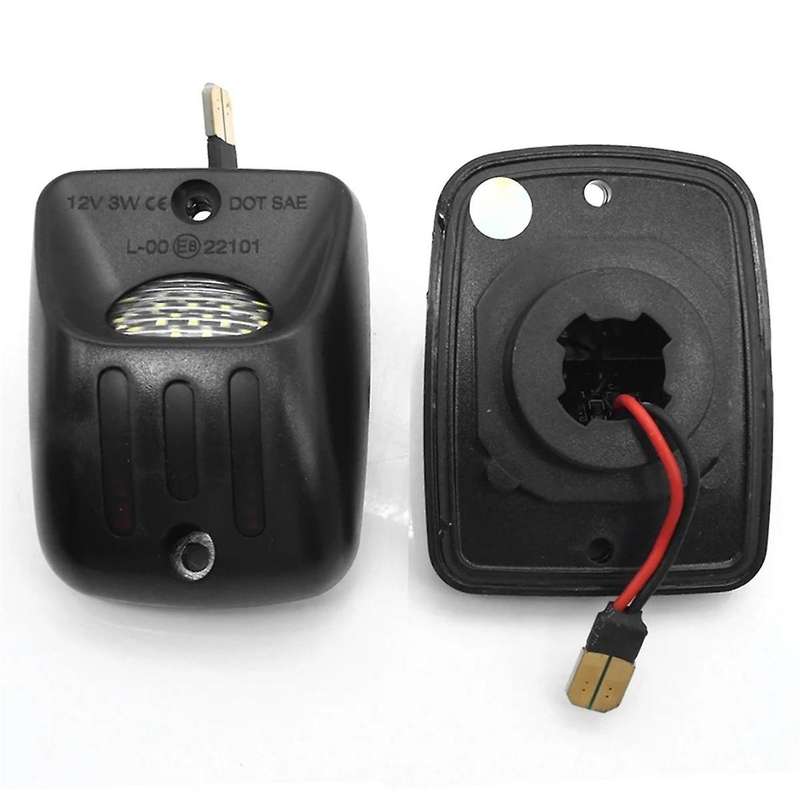 Red White LED Car License Plate Light Auto Tail Number Plate Lamps Assembly for 1995-2004
