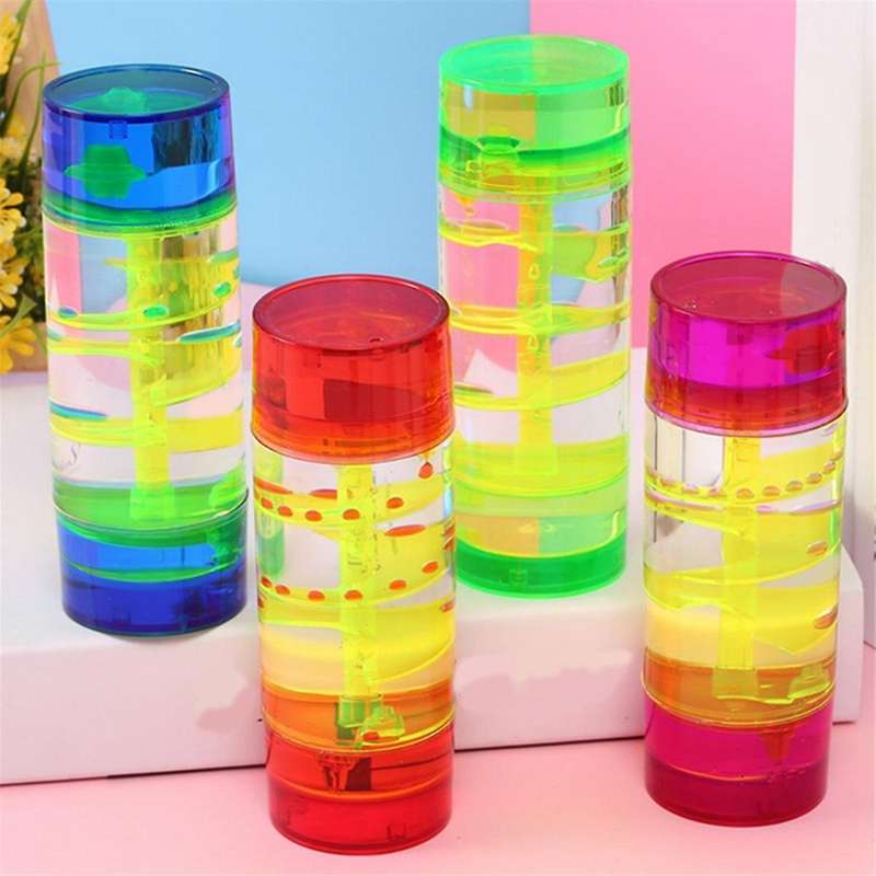 Red-hourglass Center Column Turntable Oil Drop Hourglass Jelly Color Leisure Daze Oil Leak Home Craf
