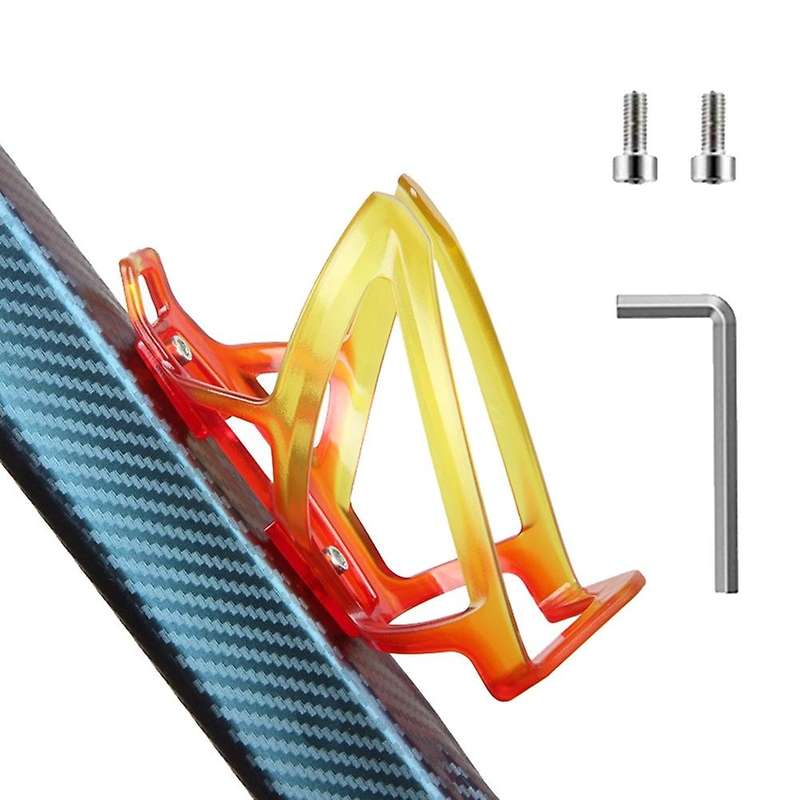 Red+Yellow Bicycle Gradient Water Bottle Holder, Two-Color PC Cycling Accessories
