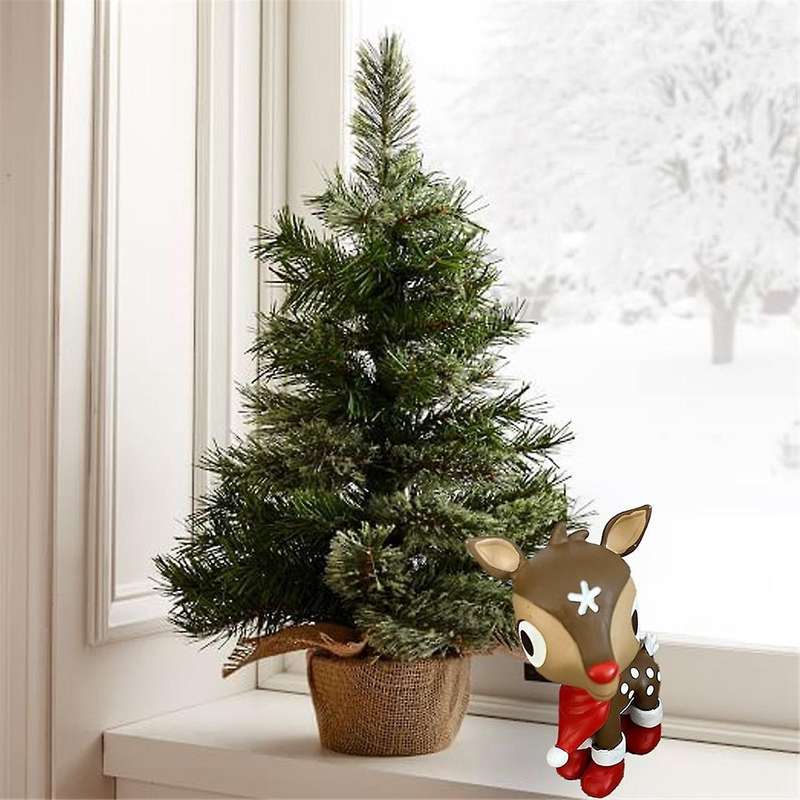Red-Nosed Reindeer Decoration Home Garden Table Decoration Gift