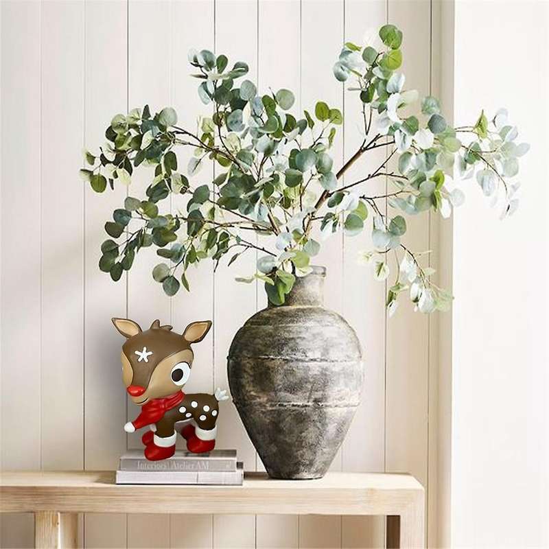 Red-Nosed Reindeer Decoration Home Garden Table Decoration Gift