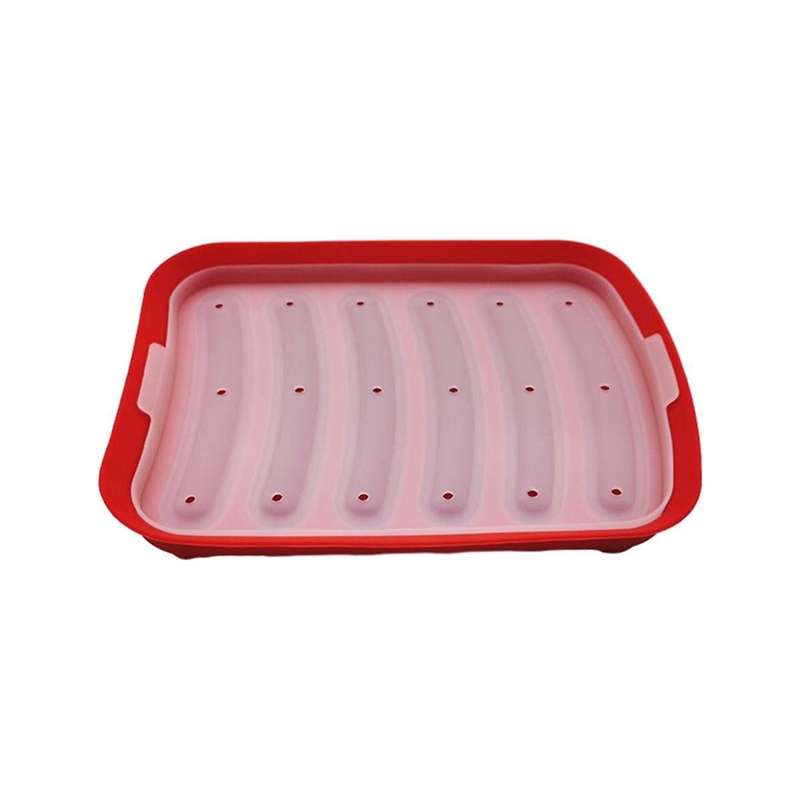 Red-6 in 1 Sausage Machine DIY Mold Making Hot Dog Handmade Ham Silicone Mold Food Machine Kitchen C