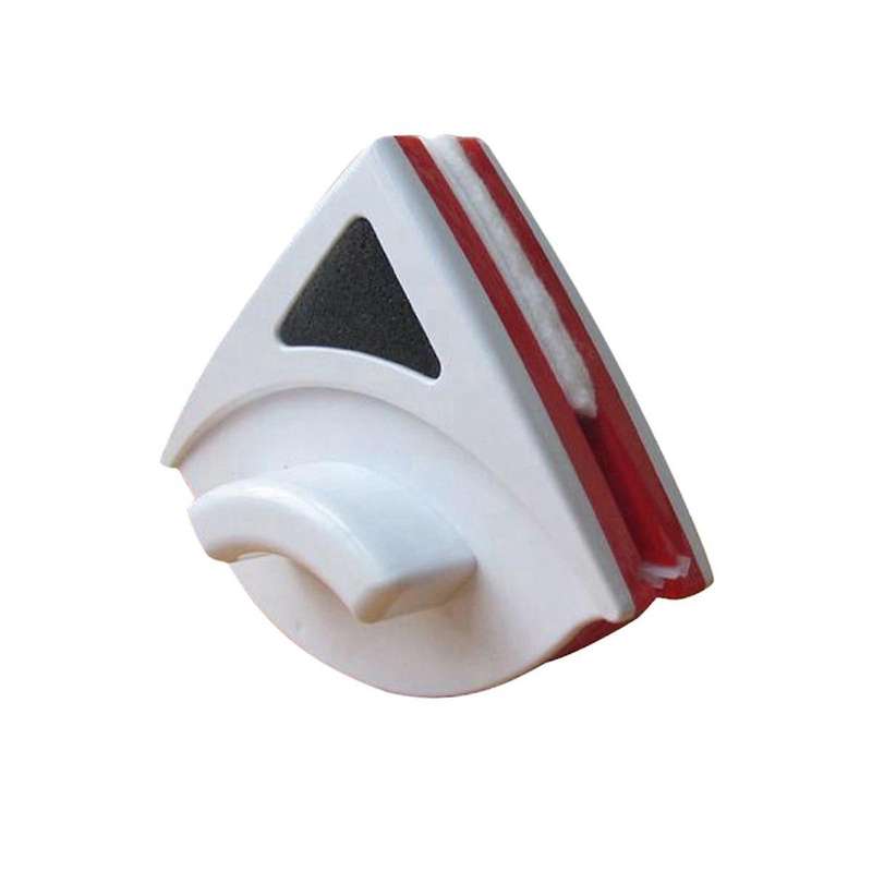 Red-double-side Magnetic Glass Wiper Window Cleaner Surface Cleaning Brush Triangle Cleaning Tools f