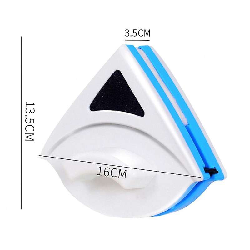Red-double-side Magnetic Glass Wiper Window Cleaner Surface Cleaning Brush Triangle Cleaning Tools f