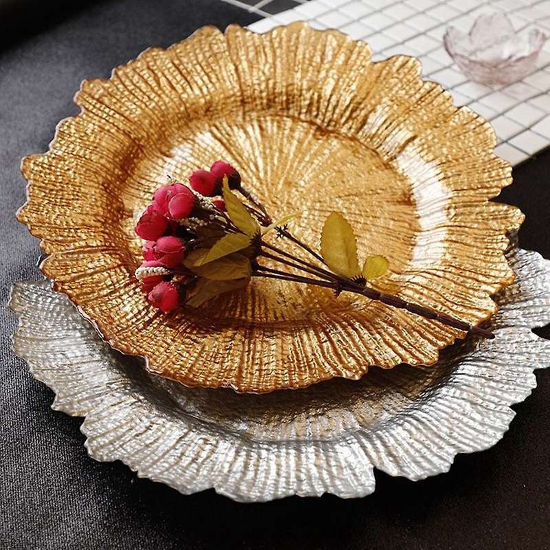 Reef Charger Plate Decorating Service Plate Dinner Serving Wedding Christmas Decor Table Place Setti