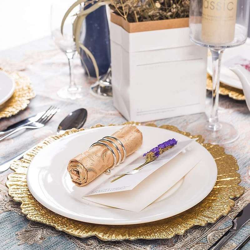 Reef Charger Plate Decorating Service Plate Dinner Serving Wedding Christmas Decor Table Place Setti