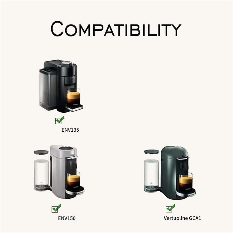 Refillable Coffee Capsule for Vertuoline & Vertuo Pod, 150 Ml Coffee Pods for Nes Presso Vertuo Coff