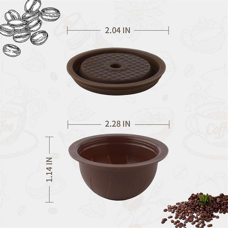 Refillable Coffee Capsule for Vertuoline & Vertuo Pod, 150 ML Coffee Pods for Presso Vertuo Coffee M