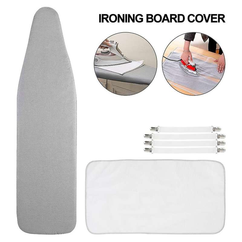 Reflective Ironing Board Cover Fits and Standard Boards Pads Resist Scorching and Elastic Edge Cove