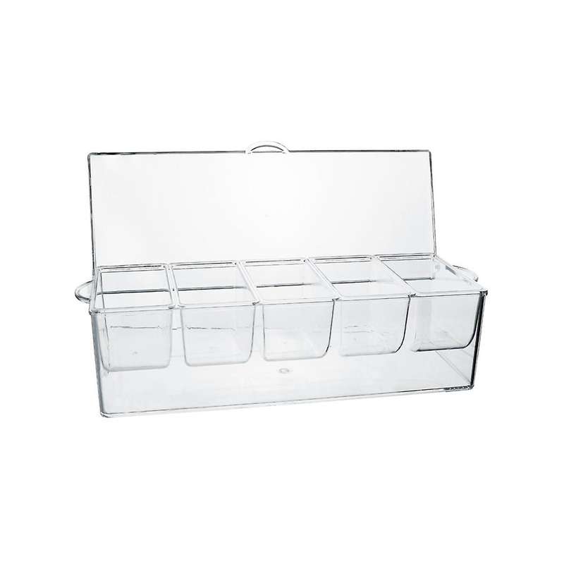 Refrigerated Condiment Plate Picnic -keeping Ice Box -grid Split Fruit Plate Seasoning Plate