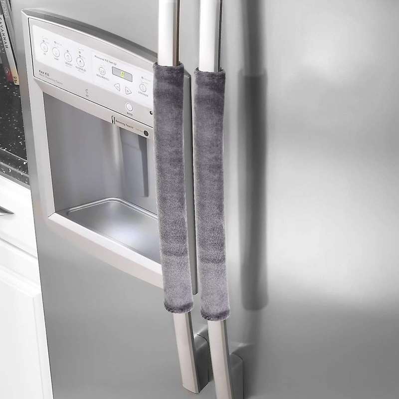 Refrigerator Door Handle Cover Kitchen Gloves Compatible Fridge Oven gray